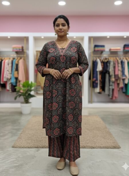 Avaasa Printed Kurta with Palazzo